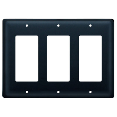 Plain 3-Gang Rocker Wall Plate