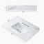 Plateau de meuble-lavabo simple 37,01 po en blanc avec lavabo