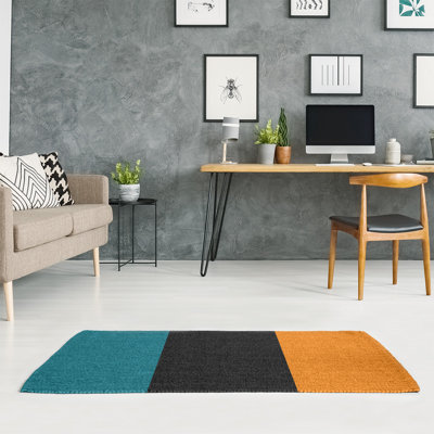 Tapis à rayures de hockey national