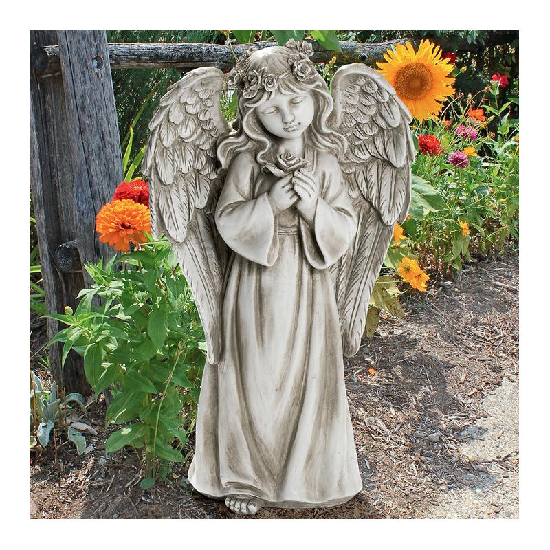 Statue d'ange de jardin Divine Messenger