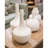 Eula 20" Tall White Glass Table Vase