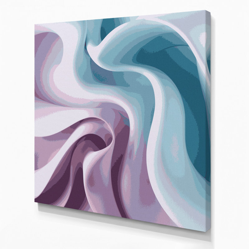 «Gradient Abstract 74», art mural sur toile grise, H 16 po x l 16 po