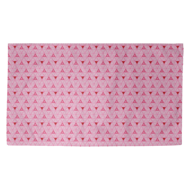 Tapis rose/rouge fait main, Rectangle 2 pi x 3 pi