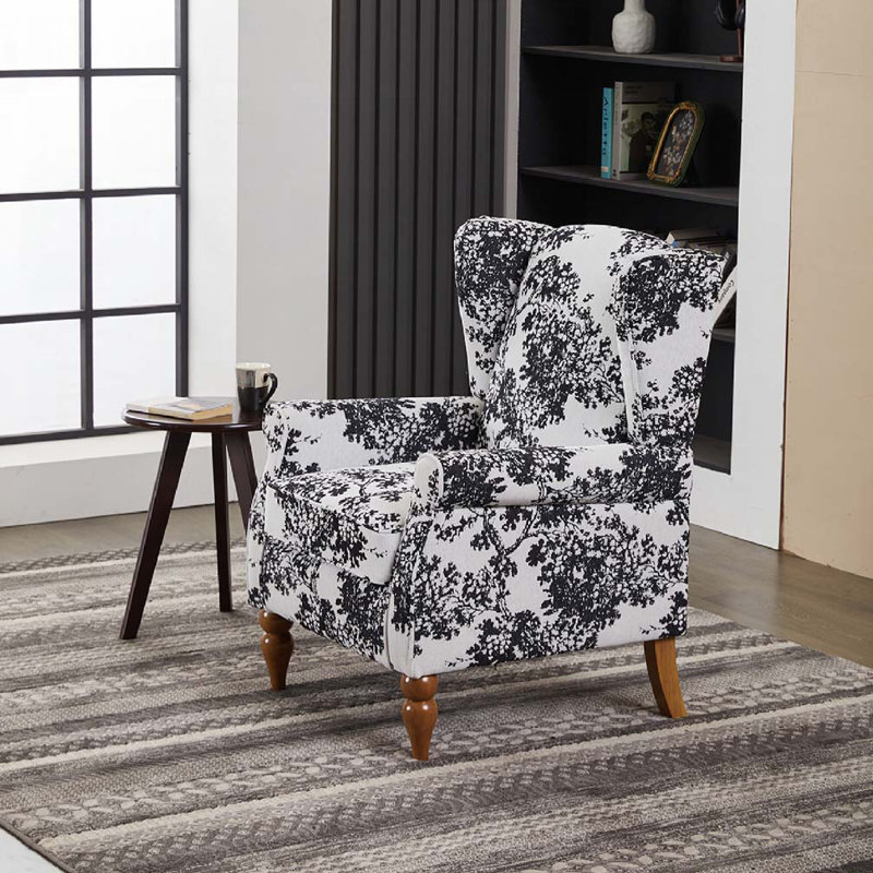 Fauteuil à oreilles avec table basse