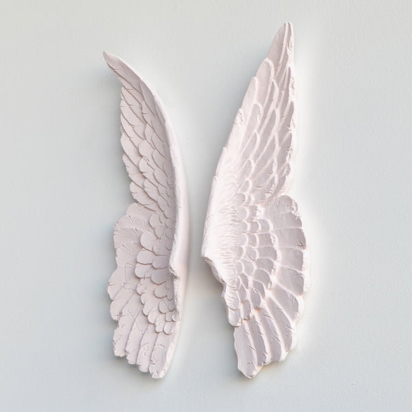 Handmade Wall Decor on Polyresin, Light Pink