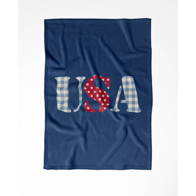 Couverture en velours de molleton USA Vichy