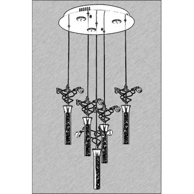 Harney 5 - Light Cluster Pendant