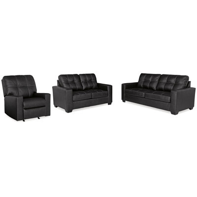 Canapé, causeuse et fauteuil inclinable Barlin Mills