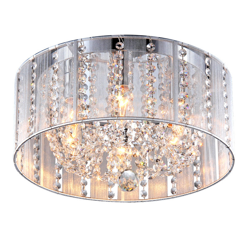 Plafonnier encastré 4 lumières à tambour unique 16 po Deangelo