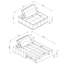 Fauteuil Lazy, canapé-lit escamotable, canapé confortable
