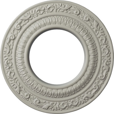 Endurathane Andrea Ceiling Medallion, 8 1/8"OD x 4 1/8"ID x 1/2"P (Fits Canopies up to 4 1/8"), Hand-Painted Pot of Cream Finish