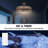 35" Rattan Caged Ceiling Fan with Dimmable LED Lights and Remote Control