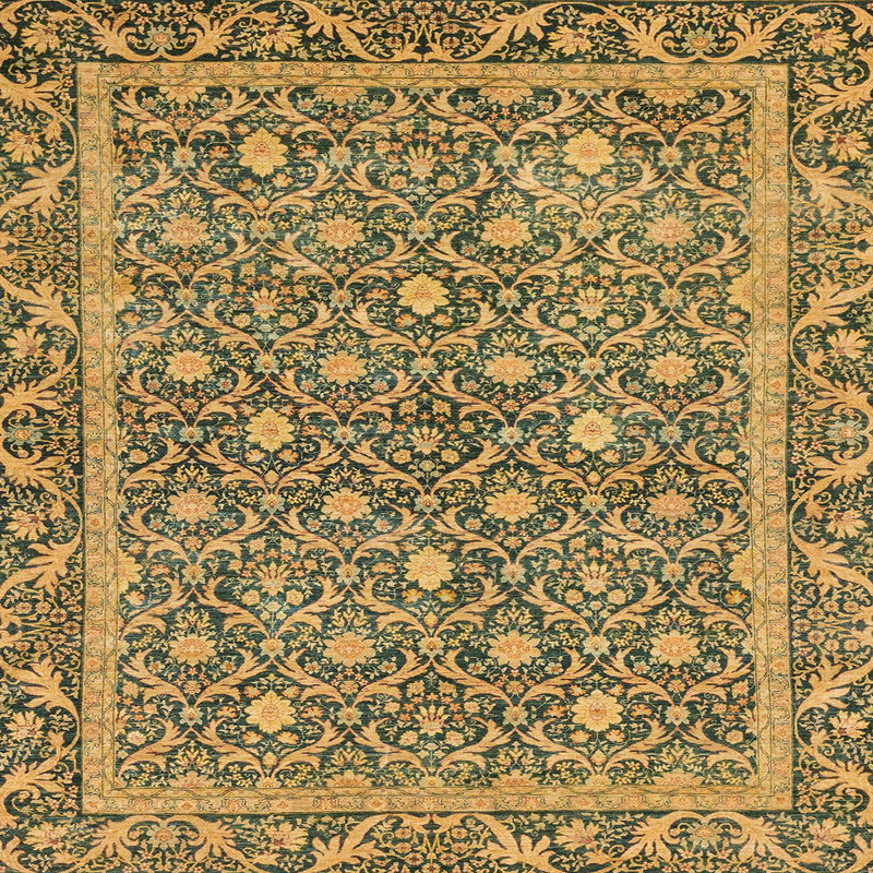 Abstract Indoor Rug, Square 6'