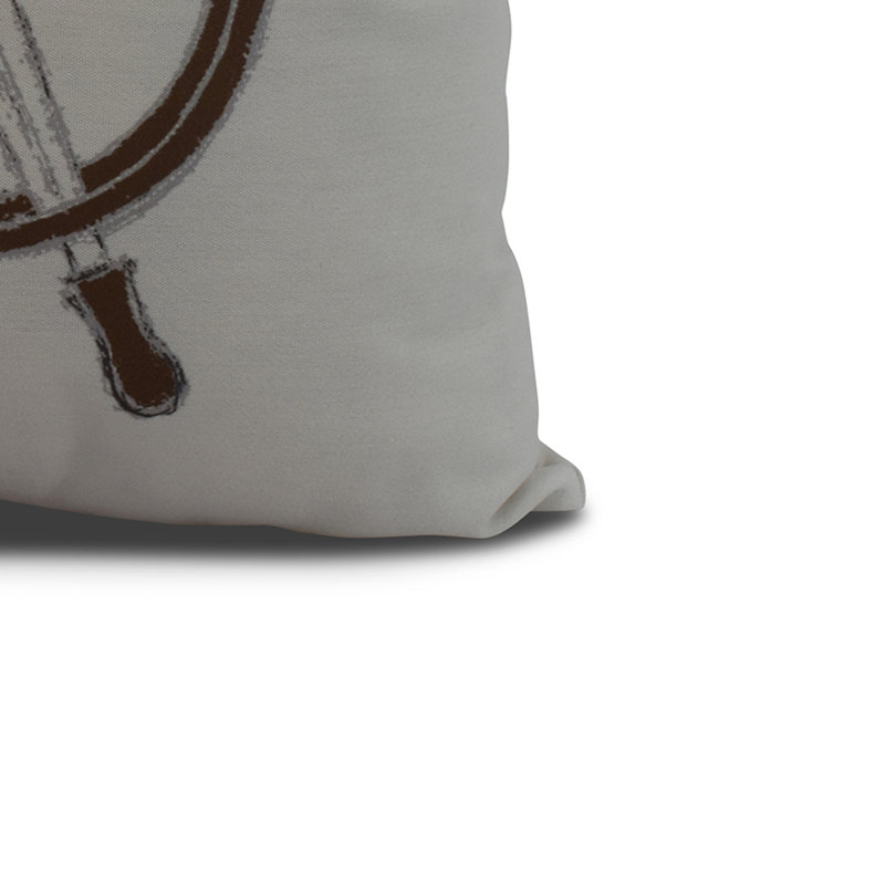 Housse et insert de coussin carré Nantucket, Ivoire, 18 po x 18 po