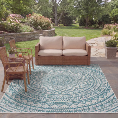 Amedee Performance Floral Indoor/Outdoor Area Rug