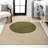 Ameah Minimalist Geometric Dot Machine-Washable Cream/Green Rug-773730043
