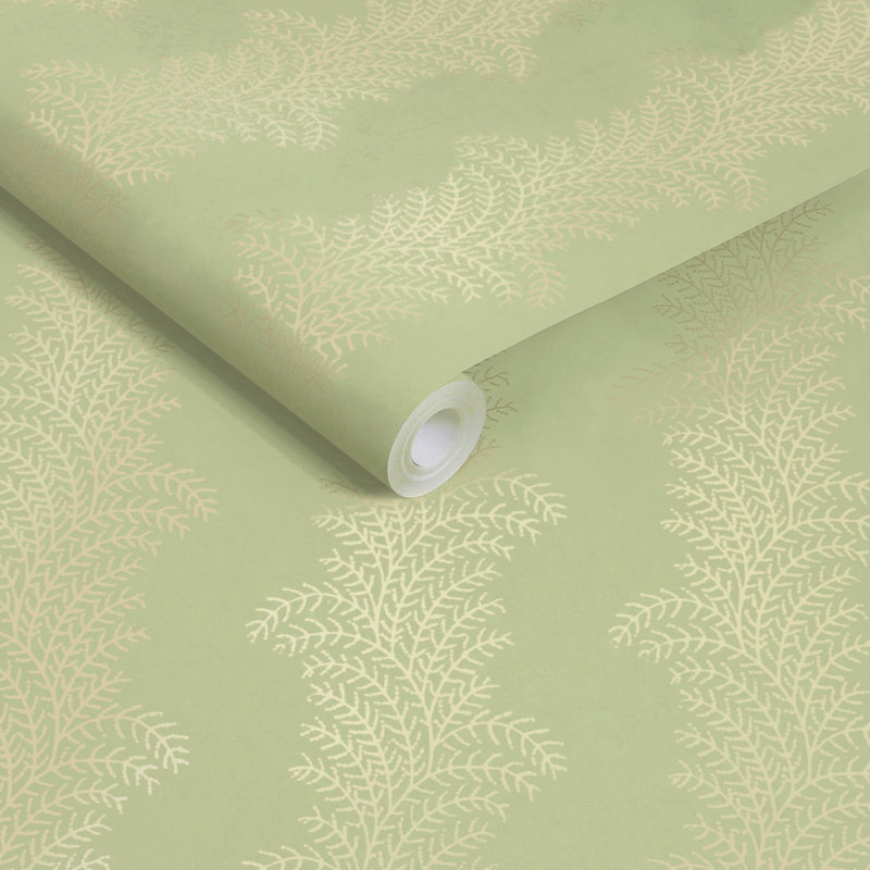 Dasiah Wallpaper, Whispering Fern Dark Sage Wallpaper