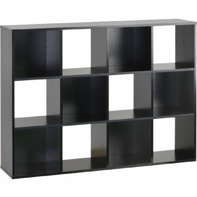 Bibliothèque à 12 cubes - Noir