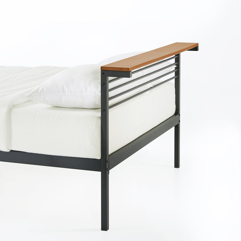 Hylle Upholstered Metal Slat Storage Bed, Twin
