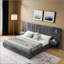Structure de lit tapissier grand avec tissu chenille-1335209932-1335209933