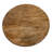 60" Natural Rounded Solid Wood Pedestal Base Dining Table