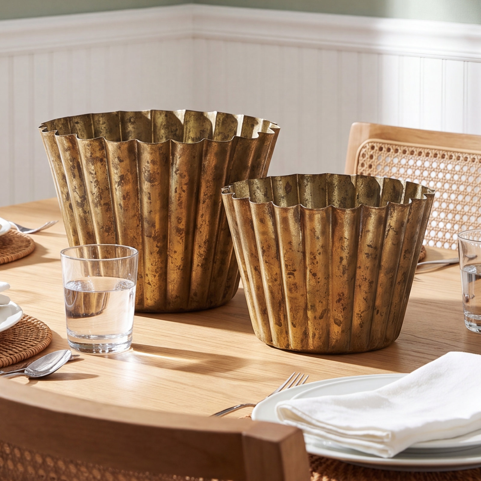 Aelia Table Vase, 11.5" H x 15" W x 15" D, 2 pieces