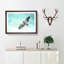 Eagle Bird in the Clouds - Picture Frame Graphic Art Print-56712883-56712882