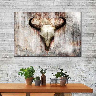 Bull Skull Canvas Print