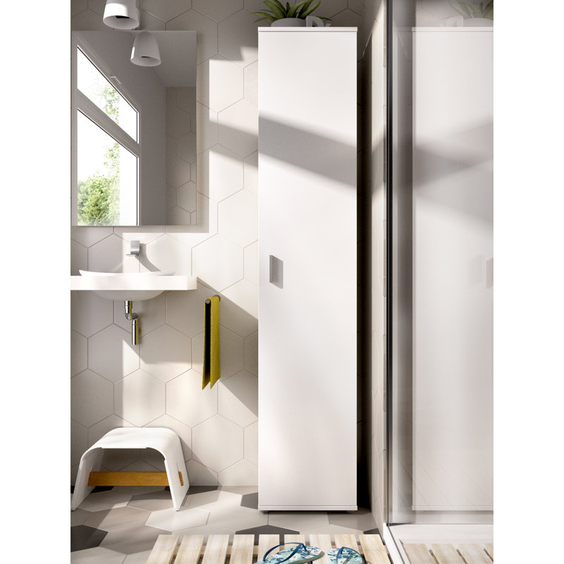 Dominica 1 Door Manufactured Wood Wardrobe