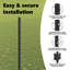 vidaXL Fence with Post Segment Outdoor Barrier Garden Terrace Divider Boundary-114618580