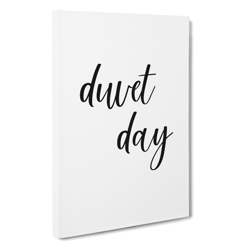 Duvet Day - Wrapped Canvas, 91cm H x 60cm W x 3cm D