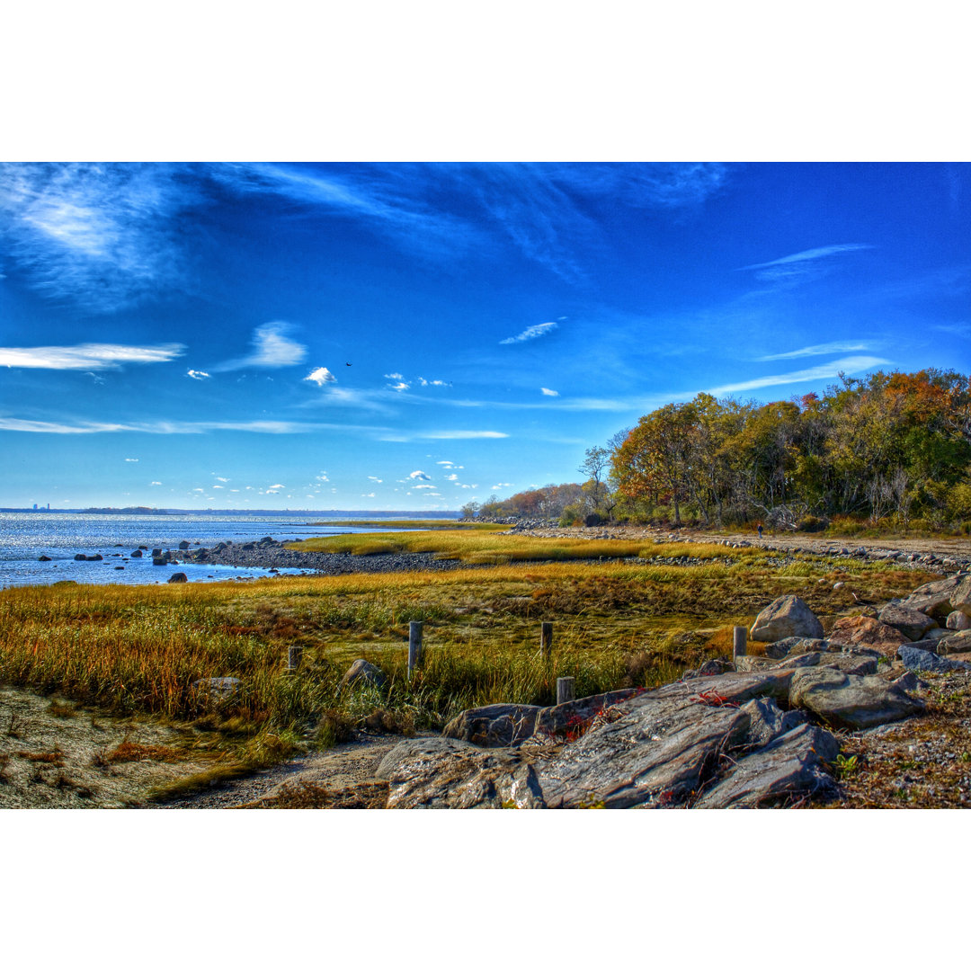 Leinwandbild Greenwich Point Park Shoreline in Autumn