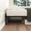 35.5CM H Black Metal Bed Frame with Roman Style Legs-429579910