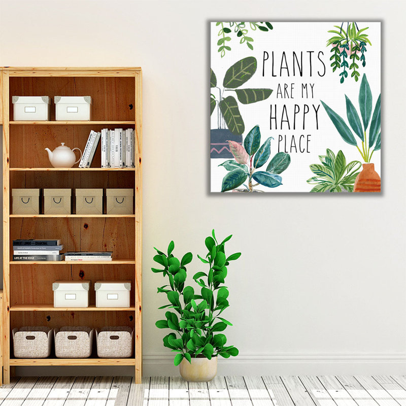 Plant Home I - reproduction d'art sur toile, H 12 po x l 12 po