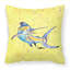  Coussin 14 "Blue Marlin on Yellow