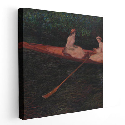 Boating on the River Epte, 1890, reproduction d'art sur toile