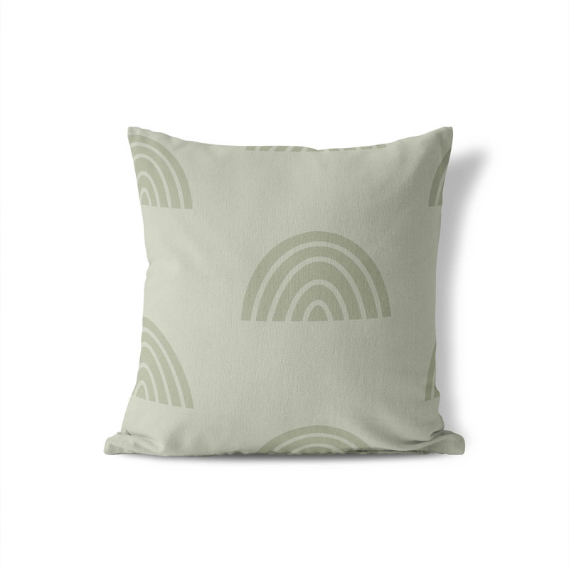 Coussin Plain Bows Match, H 26 po x l 26 po, Vert clair
