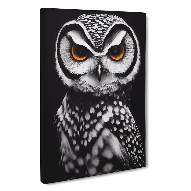 An Illuminating Owl - Wrapped Canvas, 60cm H x 40cm W x 3cm D