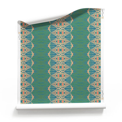 Elizabeth | Ornate Stripe Wallpaper Double Roll