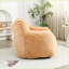 Grand fauteuil à billes avec accoudoirs - Canapé paresseux en mousse haute densité pour adultes | Fausse fourrure | Profondeur de l'assise: 47,3-137180014