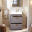 Ensemble de meuble-lavabo simple 24 po gris