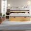Lits multifonctionnels avec rangement, loft moderne en bois aggloméré pour petites pièces