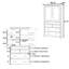 Grand garde-manger autoportant de 43,3 po x 20 po x 77,3 po avec 6 tablettes de porte, 2 tablettes réglables et 5 tiroirs-614486286