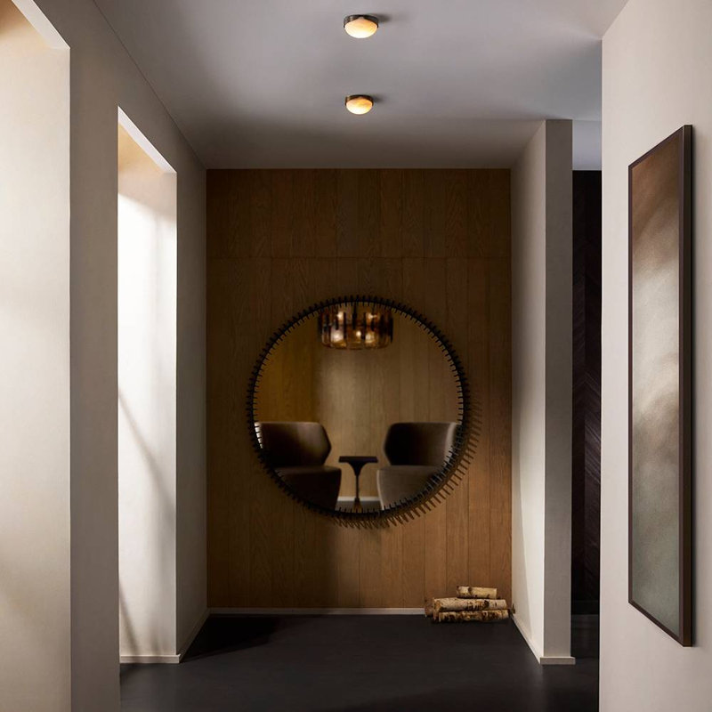 Elara Flush Mount, White Bronze