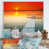 Toile avec cadre flottant blanc