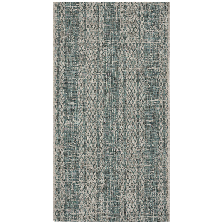 Atwells Light Grey/Teal Indoor/Outdoor Rug