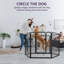 Clôture pliable portative pour chenil pour animaux