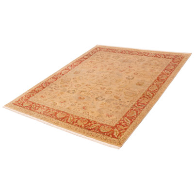 One-of-a-Kind 7'10" X 9'9" New Age Wool Area Rug in Tan