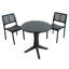 Rayville Bistro Table with 2  Chairs Garden Set-744760982