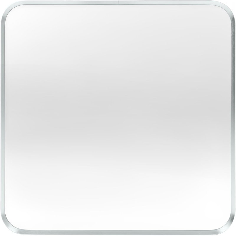 Miroir de salle de bain, 30 po x 30 po, Argent argent, Carrée